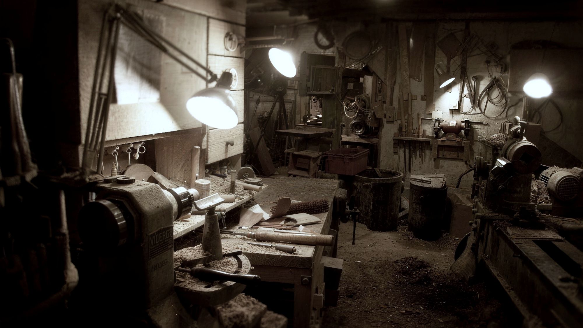 A carpentry workshop